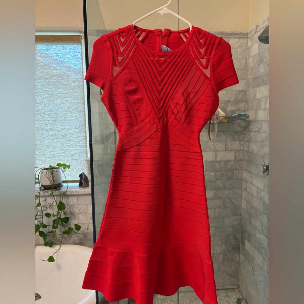 New with tags Gorgeous Herve Leger bandage dress